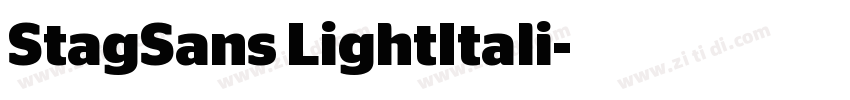 StagSans LightItali字体转换